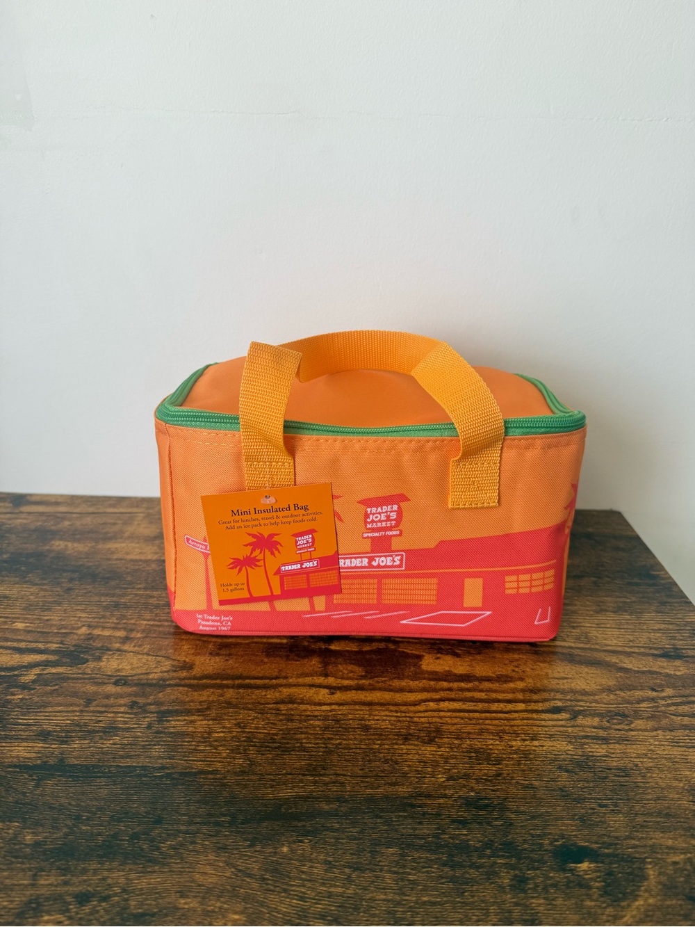 Authentic Trader Joe's Orange Insulated Mini Lunch Bag